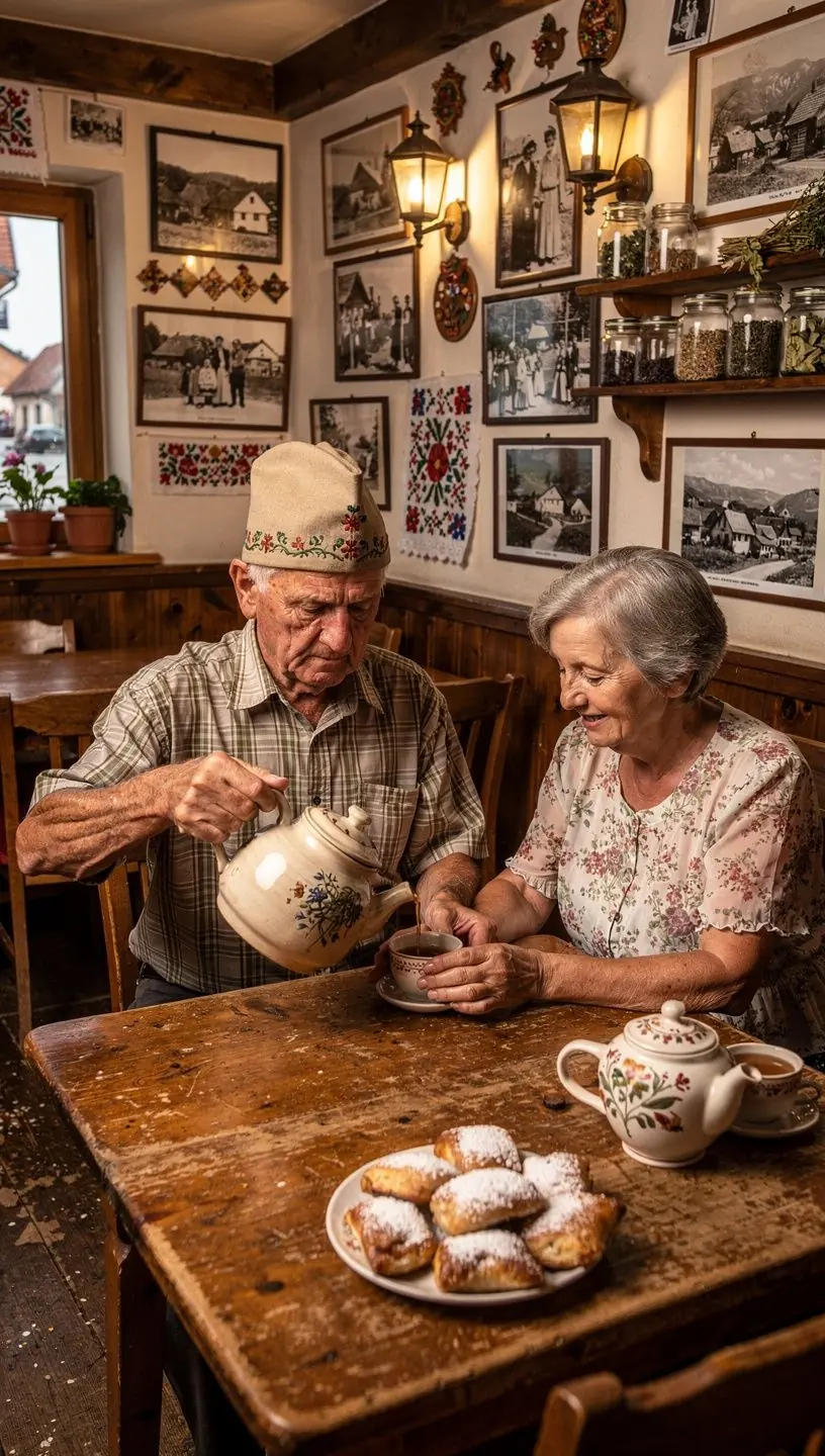 Ručne zbierané bylinky a sušené ovocie pripravené na prípravu čaju.