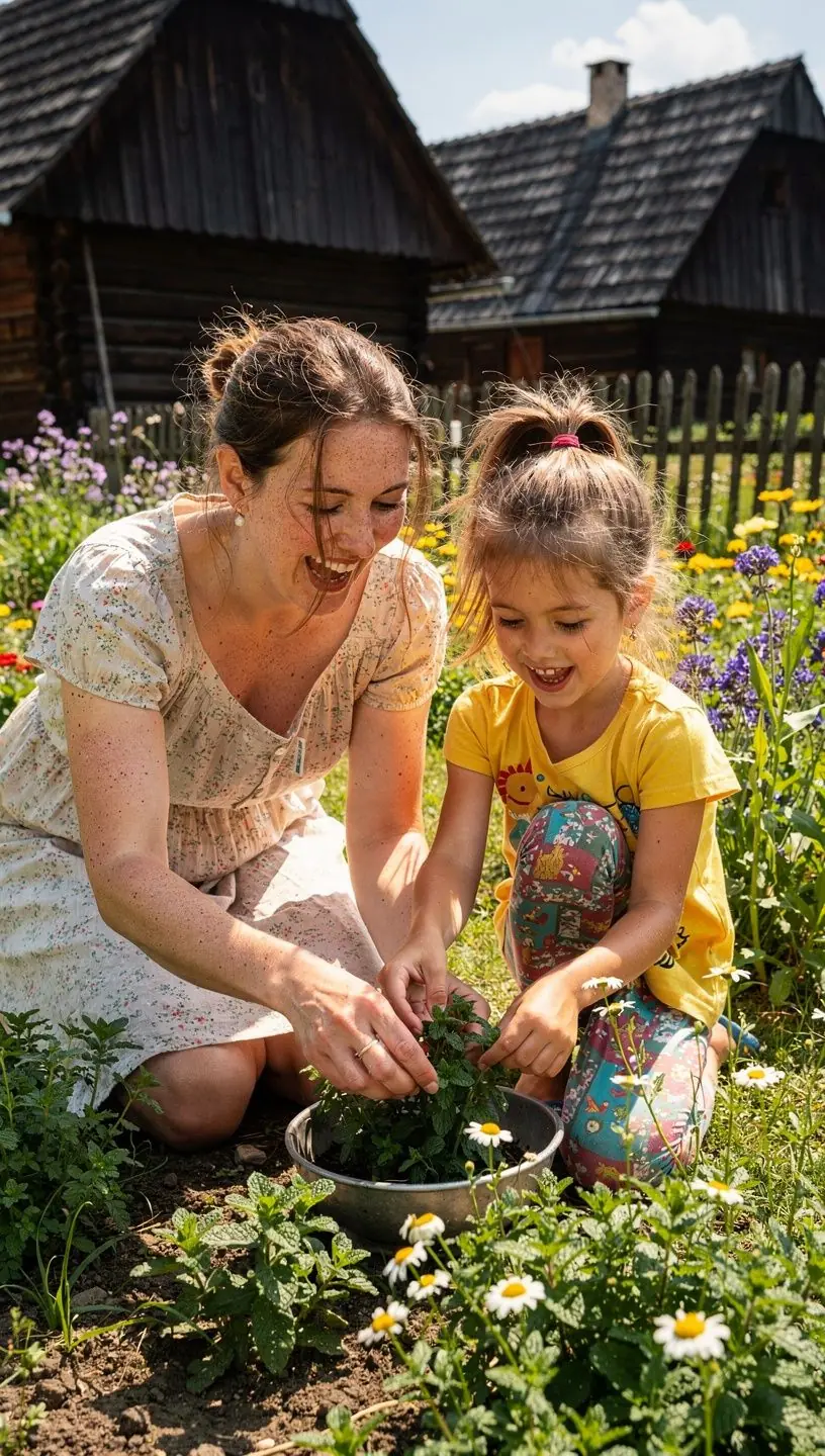 Kvetinová kompozícia vedľa šálky čaju, vyžarujúca harmóniu a pokoj.